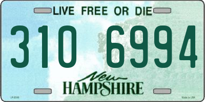NH license plate 3106994