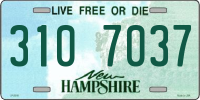 NH license plate 3107037