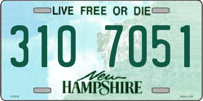 NH license plate 3107051