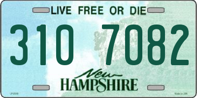 NH license plate 3107082