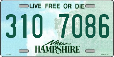 NH license plate 3107086