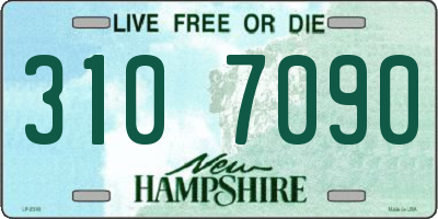 NH license plate 3107090
