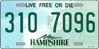 NH license plate 3107096