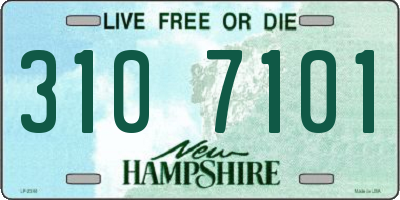 NH license plate 3107101