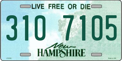 NH license plate 3107105