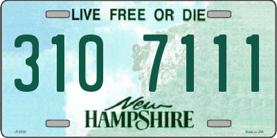 NH license plate 3107111