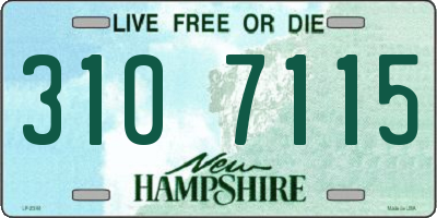 NH license plate 3107115