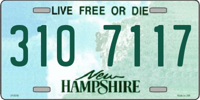 NH license plate 3107117