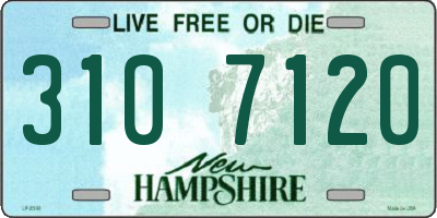 NH license plate 3107120