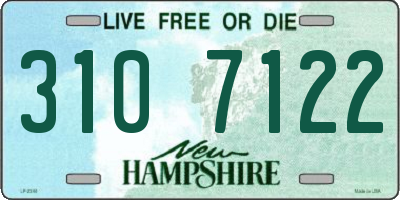 NH license plate 3107122