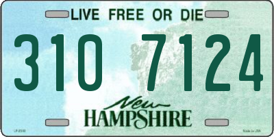 NH license plate 3107124