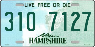 NH license plate 3107127