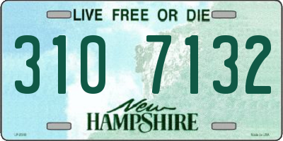NH license plate 3107132