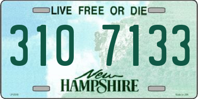 NH license plate 3107133