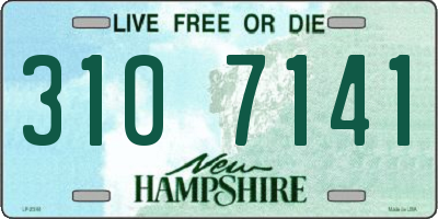 NH license plate 3107141