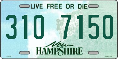 NH license plate 3107150