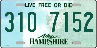 NH license plate 3107152