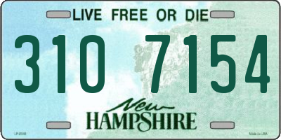 NH license plate 3107154