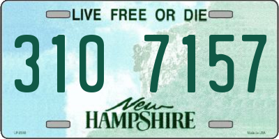 NH license plate 3107157