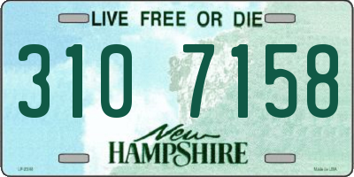 NH license plate 3107158