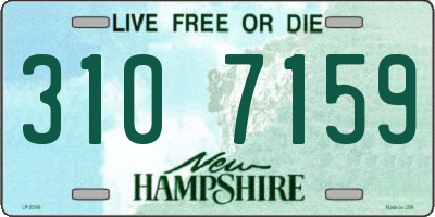 NH license plate 3107159