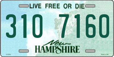 NH license plate 3107160