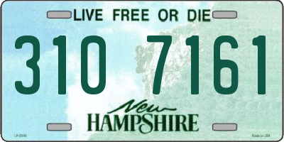 NH license plate 3107161
