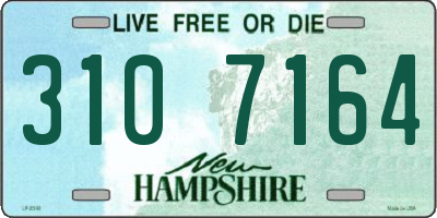 NH license plate 3107164