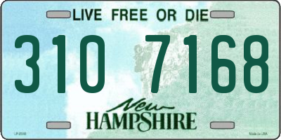 NH license plate 3107168