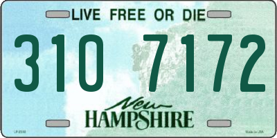 NH license plate 3107172