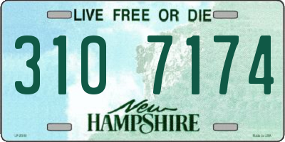 NH license plate 3107174