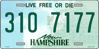 NH license plate 3107177