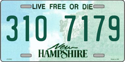 NH license plate 3107179
