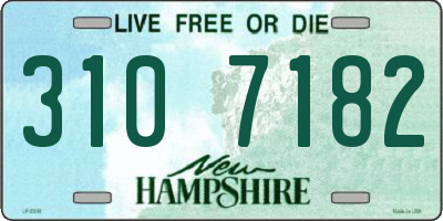 NH license plate 3107182