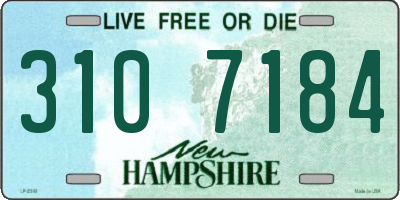 NH license plate 3107184