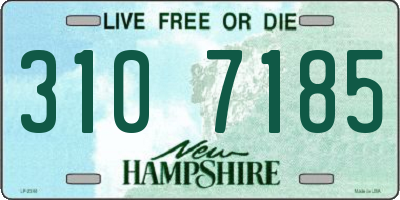 NH license plate 3107185