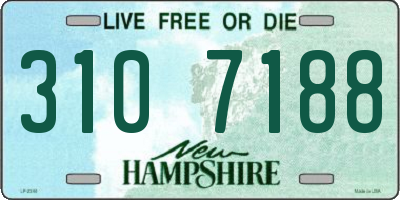 NH license plate 3107188