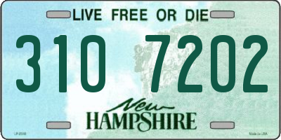NH license plate 3107202