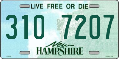 NH license plate 3107207