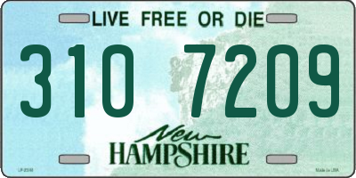 NH license plate 3107209
