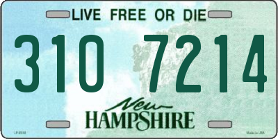 NH license plate 3107214