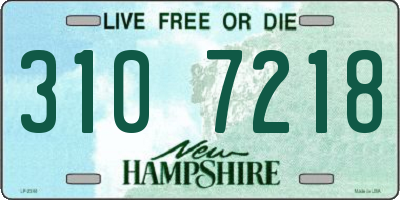 NH license plate 3107218