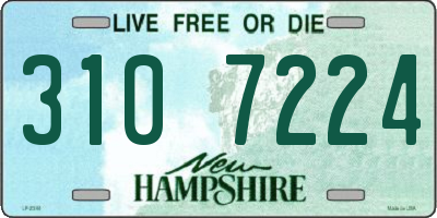 NH license plate 3107224