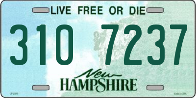 NH license plate 3107237