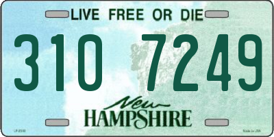 NH license plate 3107249