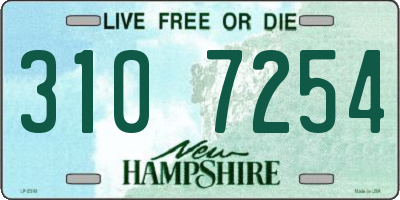 NH license plate 3107254