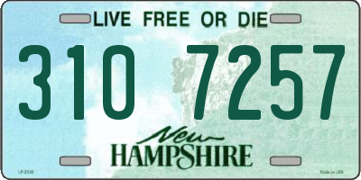 NH license plate 3107257