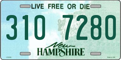 NH license plate 3107280