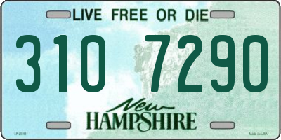 NH license plate 3107290