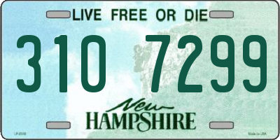 NH license plate 3107299